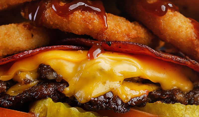 BBQ Burger Closeup