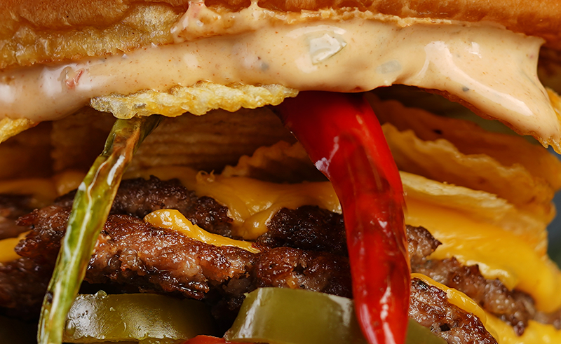 Burger Lahab Closeup