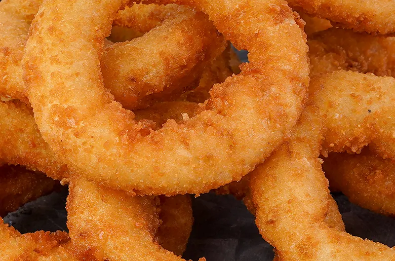 Onion Rings Closeup